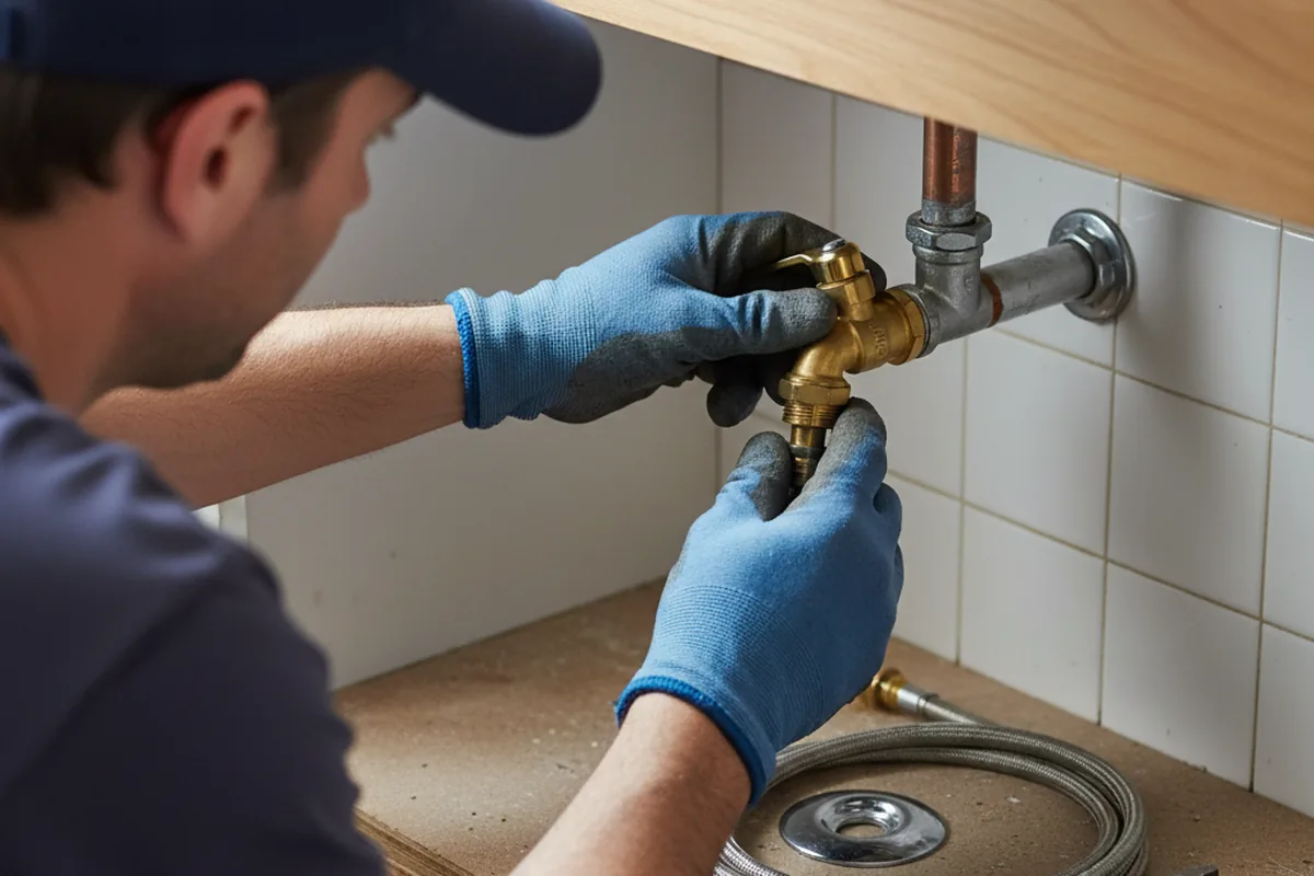 Shutoff valve and fitting work during Repiping in Livingston